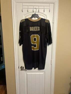 NFL New Orleans Saints Drew Brees #9 Reebok On-Field Jersey Size XL Black